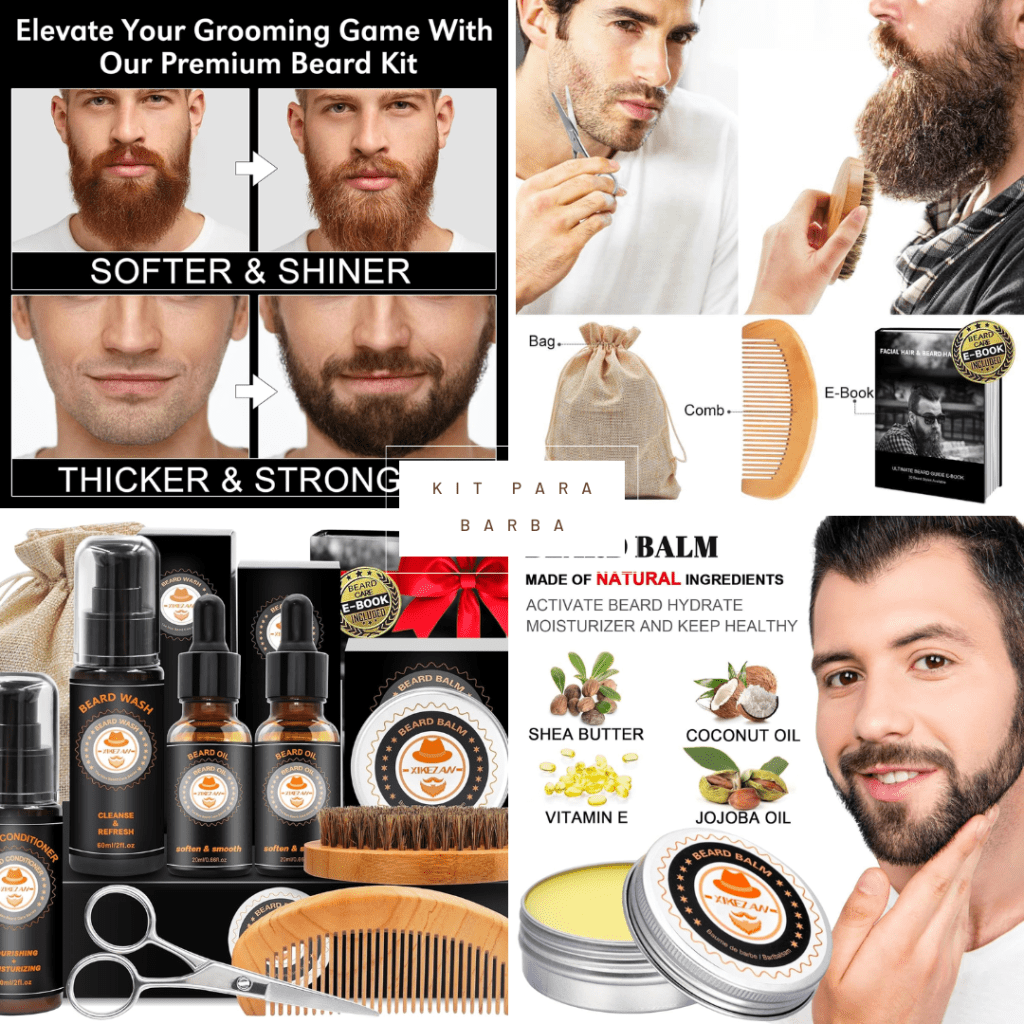 kit para barba regalo ideal para hombres con barba