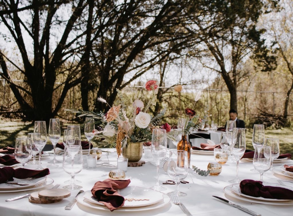 Recuerdos personalizados para boda al aire libre