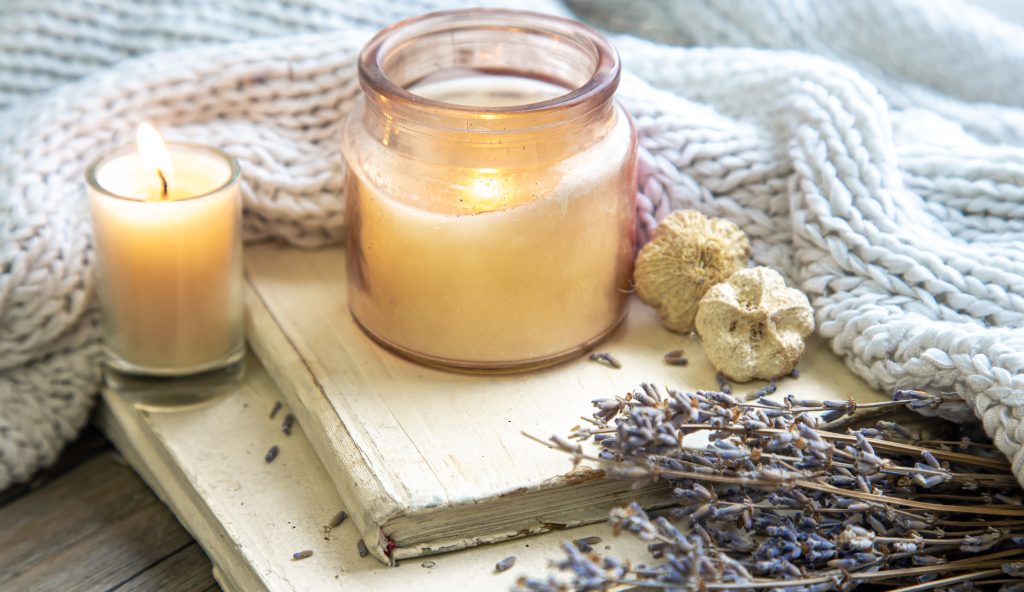 Vela de lavanda