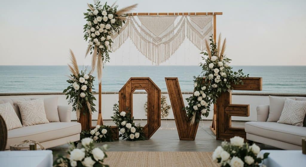 Boda en la playa fondo