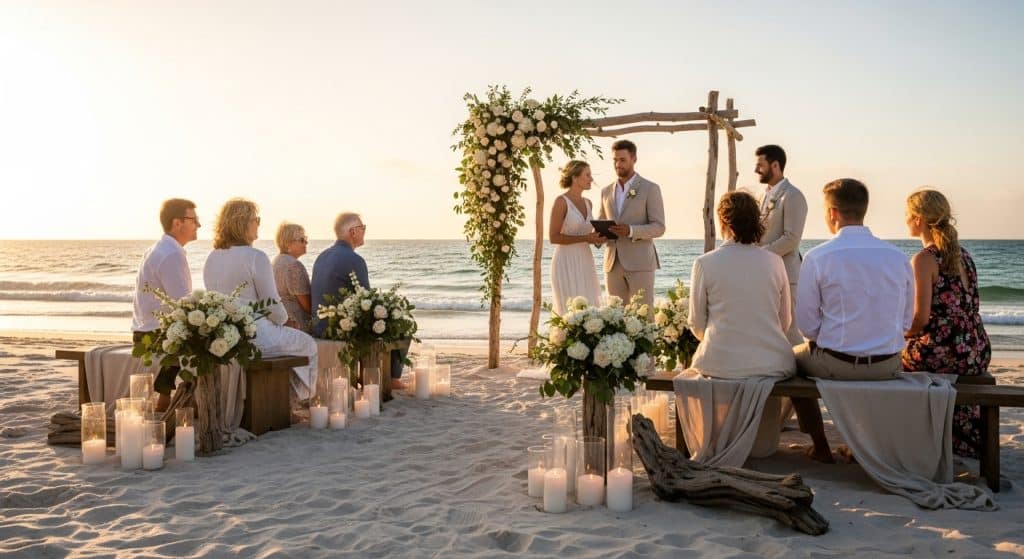 Boda intima en la playa