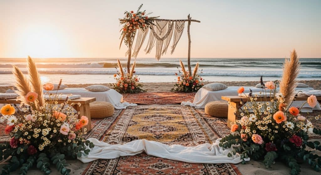 Boda boho playa