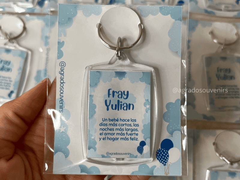 llaveros personalizados souvenirs baby shower