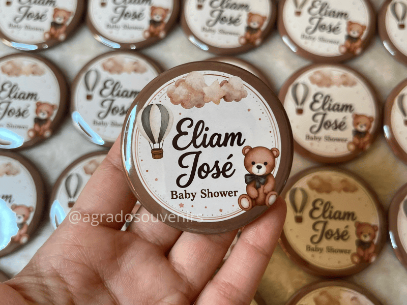 botones personalizados souvenir original baby shower