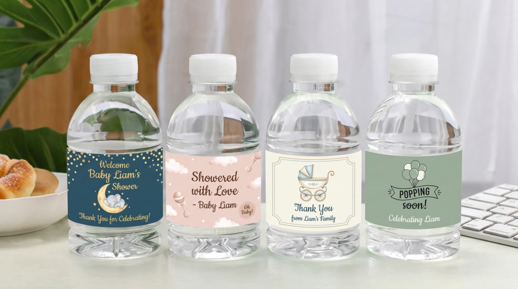 botellitas de agua personalizadas souvenir baby shower