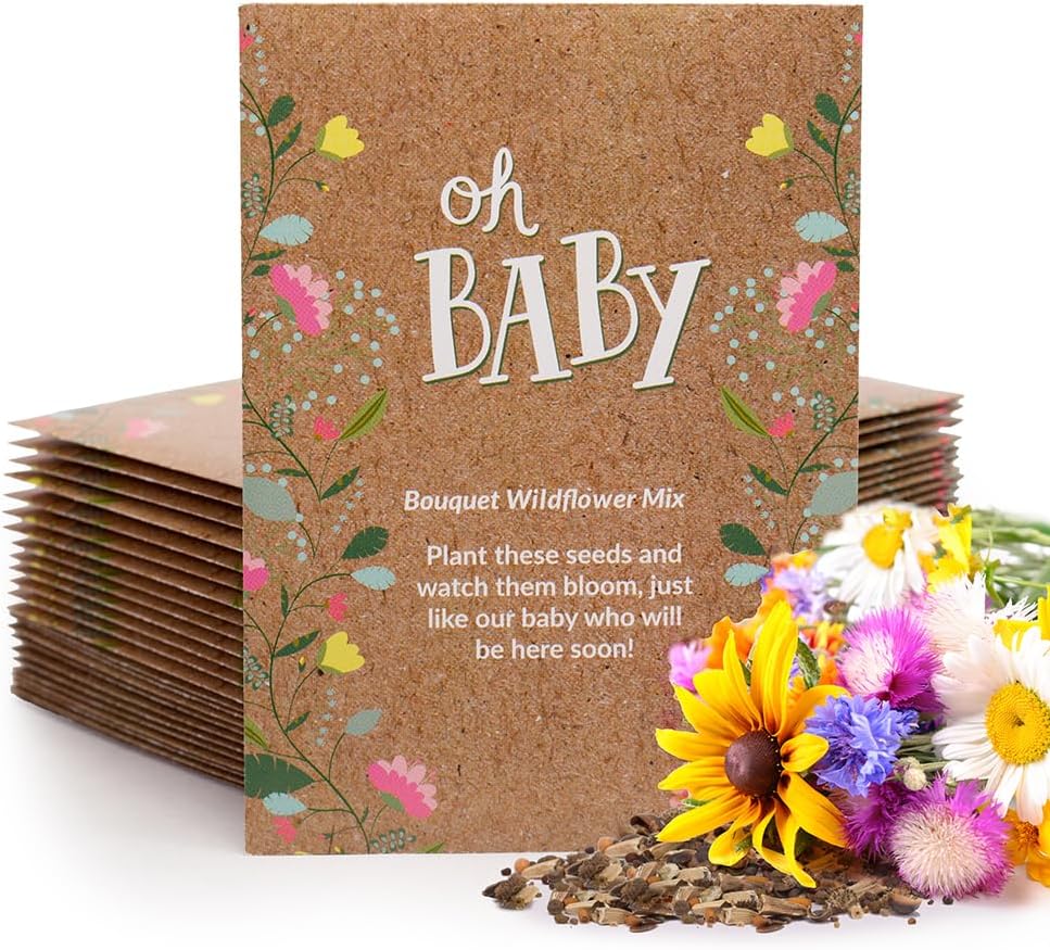 semillas para plantar souvenir baby shower ecologico